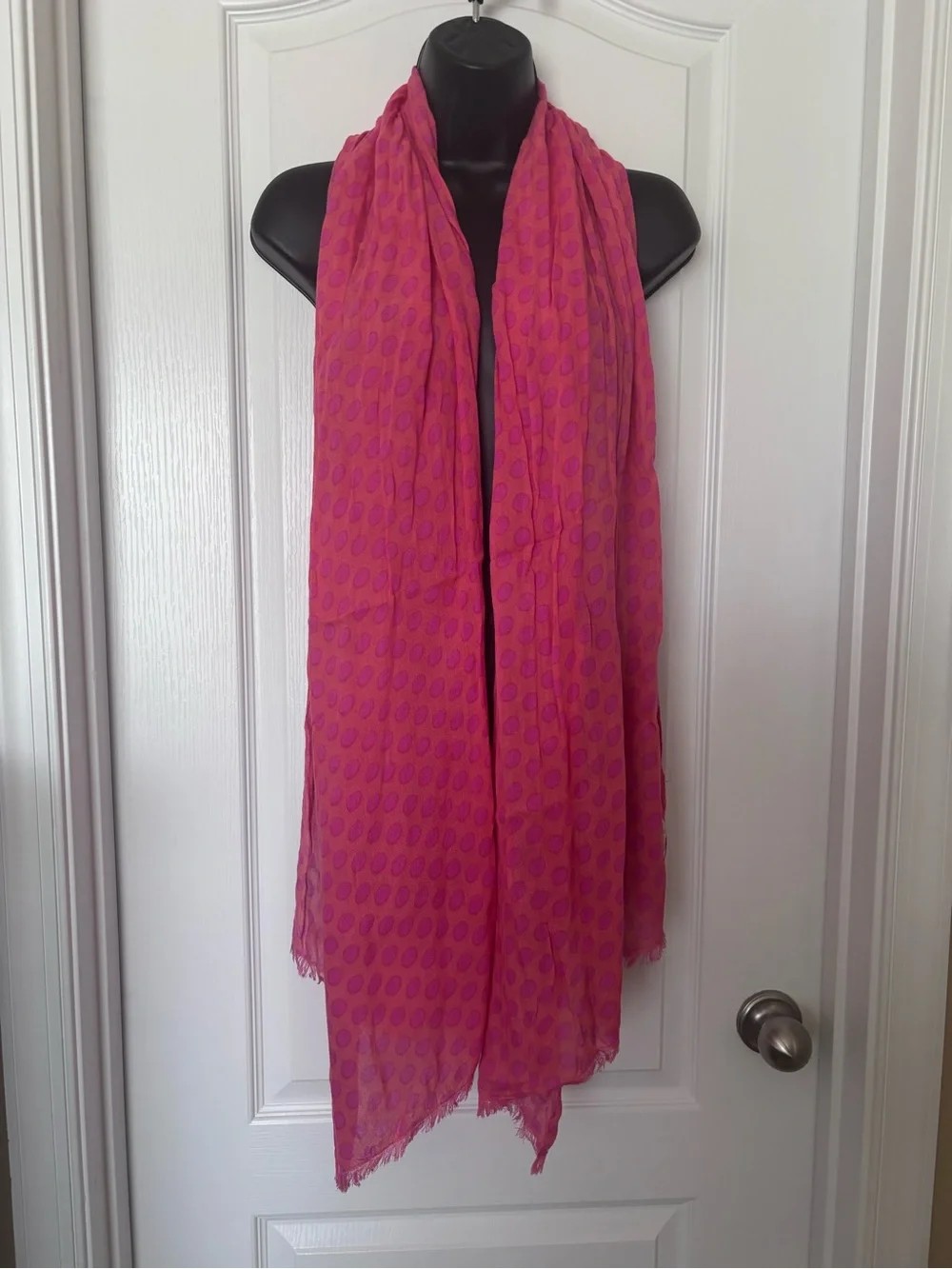 Pink Polka Dot Scarf - Women Accessories